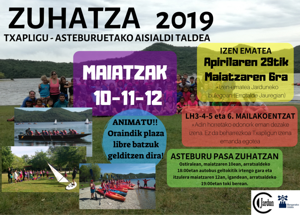 ZUHATZA 2019 - BIGARREN DEIALDIA