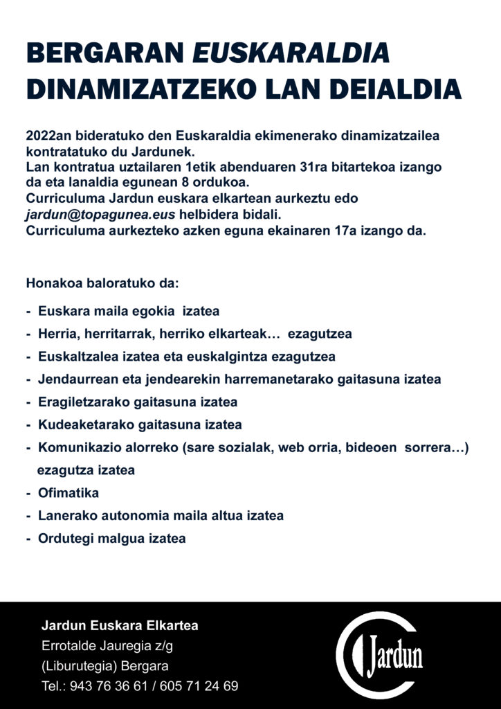 lan eskaintza, euskaraldia